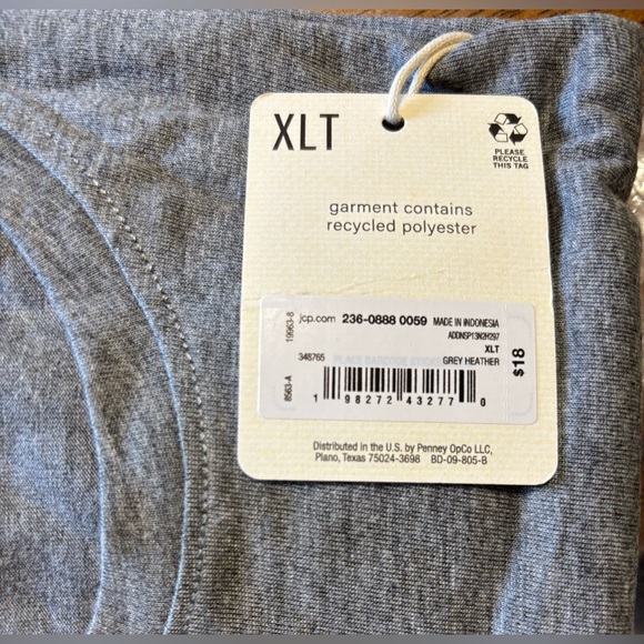 New A.N.A women’s summer short sleeve T shirt gray XL Tall top - Picture 4 of 4